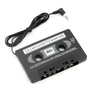 Adaptateur de cassette audio universel de voiture 3,5 mm adaptateur de bande audio cassette stéréo pour lecteur MP3 téléphone noir 500pcs