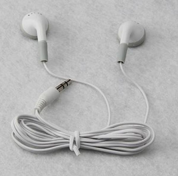 3.5mm blanc moins cher écouteur prix de base commun populaire rapide vente rapide écouteurs pour PSP pour bus train avion école