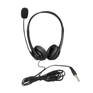 Casque d'ordinateur filaire 3,5 mm avec microphone antibruit pour centre d'appels d'affaires de bureau