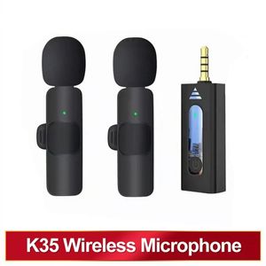 Micro cravate sans fil 3.5mm micro à condensateur omnidirectionnel pour haut-parleur de caméra micro d'enregistrement de smartphone