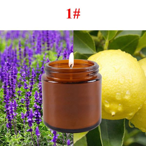 3.5OZ Gafas de color de té Vela perfumada Natural Vertida a mano Cera de soja Arte Fragancia perfumada Velas de metal Tarro Boda Regalos de San Valentín para la venta