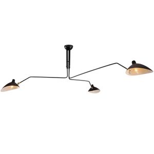 3-6 Roterende Armen Eendenbek Plafondlamp E14 Nieuwe Serge Mouille Stijl Loft Lamp Decoratie Verlichting CA040260g