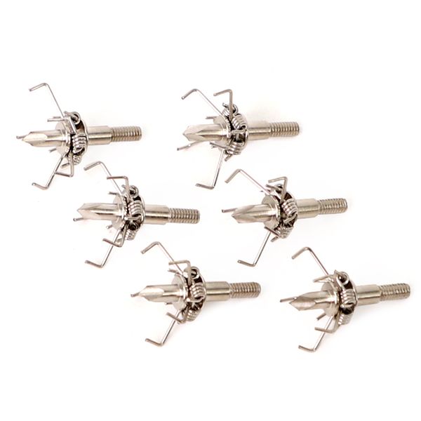 3 / 6pcs 100 grains Arrow Broadheads Pointed Judo Vis en points pour les petits animaux Hunting Game Target Shooting Archery Accessoire