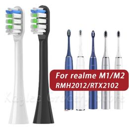 3/6 -stks geschikt voor Realme Electric Tooth -kopjes M1/RMH2012/M2/RTX2102 Zachte borstelborstelkoppen Nozzles 240409