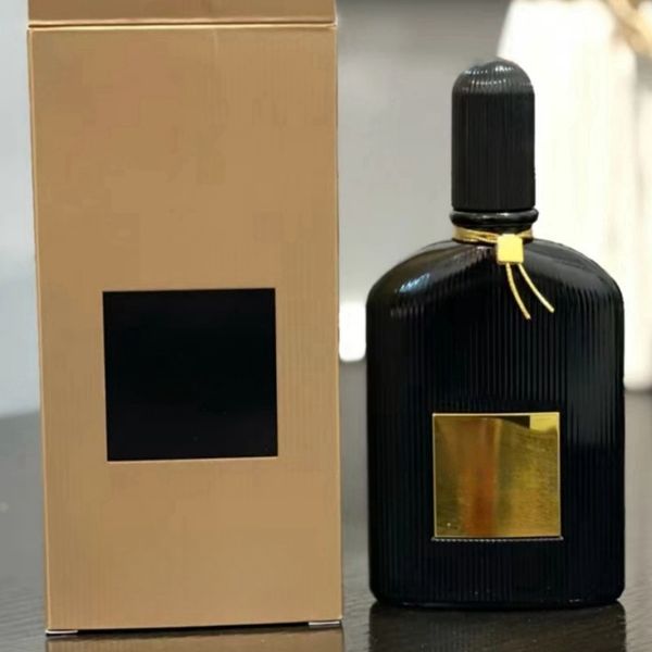 Délai de livraison de 3 à 7 jours aux États-Unis 100 ml Parfum d'orchidée noire pour femme EDP Odeur élégante Spray corporel Belle odeur Date Cadeau Parfums pour femme