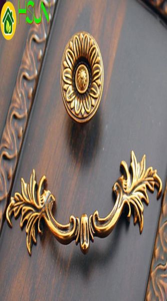 3,75 '' Poignées de tiroir vintage Drop s Anneau de caution antique Bronze porte Knocker Armoire de cuisine poignée Handware Hardware7993773