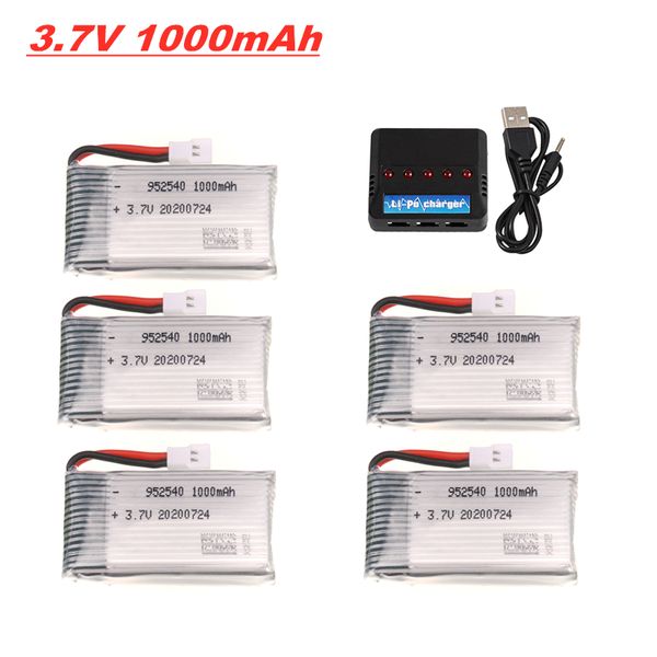 3,7V 1000mAH 25C Batterie Lipo 952540 pour Syma X5 X5C X5SC X5SW TK M68 MJX X705C