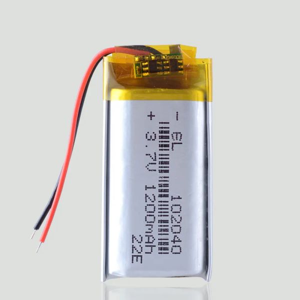 3,7 V 1200mAh 102040 Batterie en polymère lithium ion / li-ion pour GPS MP3 MP4 Dispositif électrique radio-contrôlé CAM DVR