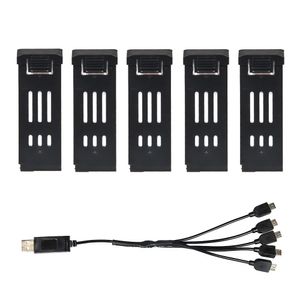 Chargeur de batterie (5 en 1) pour Drone E58 E88, câble de chargement multifonction, pièces de rechange pour Drone RC, 3.7V, 1200mAh, 1800mAh