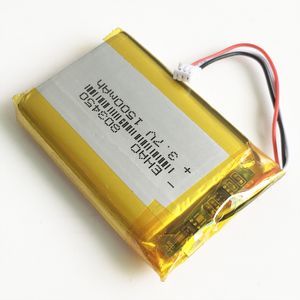 3,7 V 1500mAh Lithium Polymer Lipo Batterie rechargeable avec JST 1,25 mm Plug à 3pins pour MP3 DVD Camera GPS ordinateur portable PC 803450
