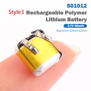 3.7V 30 mAh 401012 Lithium Polymer -batterij voor Bluetooth -headset+A3 oplaadbare 60 mAh lithiumbatterij CP1254 LIR1254 voor TWS