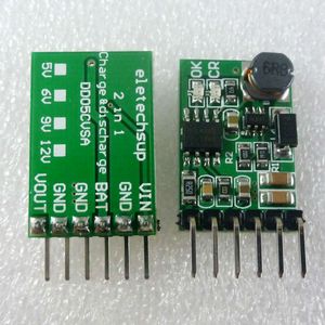 3.7V 4.2V Lader en AMP 5V 6V 9V 12V ontladermodule voor 18650 Lithium Battery Diy UPS Mobile Power