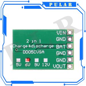 3.7V 4.2V Charger PLR 5V 6V 9V 12V Ontladerbord DC DC Converter Boost -module voor DIY UPS Mobile Power 18650 Lithium Battery