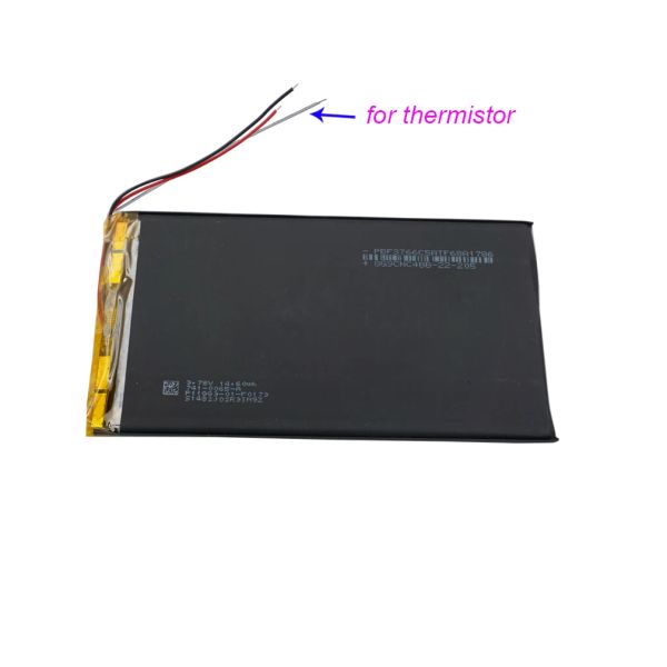 3,7 V 4000 mAh 14,8Wh Wires Thermistricte 3 Thermistric