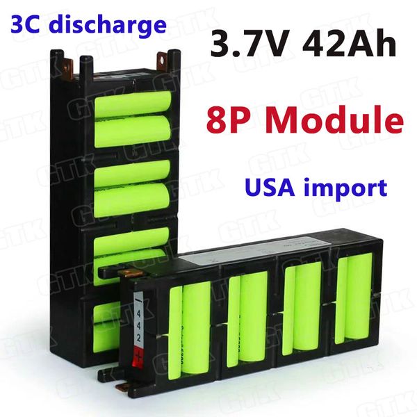 Módulo 8P de batería de iones de litio de 3,7 v 42AH para fuente de alimentación de energía solar diy 12V 24V (Charge Pal) equipo médico aeromodelismo