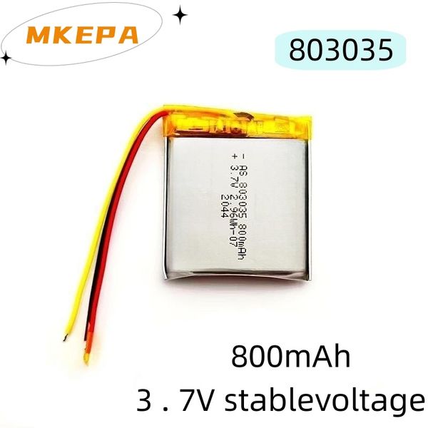 3,7V 800mAh Lithium Polymer Lipo Rechargeable Batter