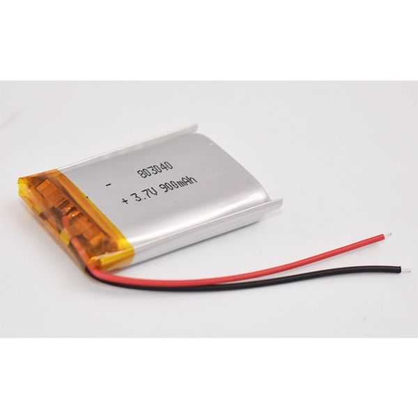3.7V Li Polymer Battery 803040 Batteries au lithium de capacité réelle 900mAh avec panneau de protection pour jouets MP5 Mini haut-parleur