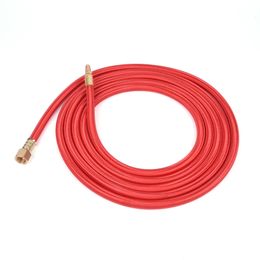 3.8/7.6M WP9 WP17 SERIE TIG Torch de soldadura Gas-Electric Integrated rojo Cable de manguera suave de cables M16*1.5 mm Conector