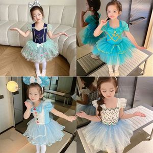 3-8 jaar Little Girl Ballet Dress Kids Dance Leotard Children Princess Cosplay Halloween kostuum Alice Anna Belle Jasmine Dress 240416