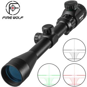 FIRE WOLF 3-9x40 EG extérieur réticule optique de visée Sniper cerf tactique chasse portées tactique lunette de visée