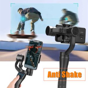 Porte-iphone stabilisateur à main levée à 3 axes avec Tripod Extend for Smartphone Anti Shake Video Record et Sport Photography