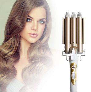 Krultangen met 3 cilinders 2022 mm Big Wave Curls Pro Curl Iron Automatischer Lockenstyler Mit Hairs Styling Tool Fast Heatin1173027