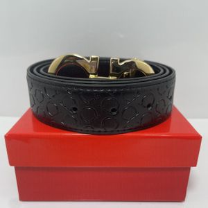 3 Ceintures Hommes Desinger Cuir Mode Femmes Designer Ceinture Femmes Haute Qualité 3.4cm avec Boîte Rouge plusieurs options de couleurs