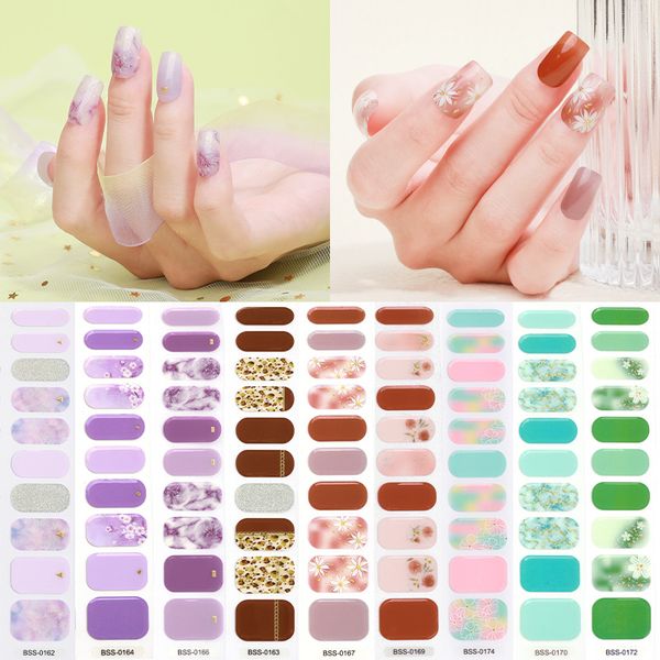 Patch pour ongles, 3 boîtes dans un paquet, photothérapie UV, Semi-cure, Gel Semi-cuit, autocollant pour ongles