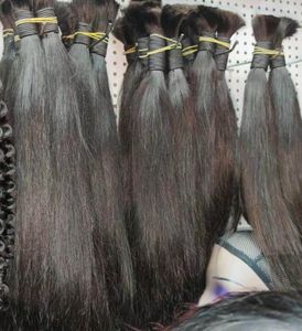 3 bundles deal Bulk curly straight hairs deep wave virgin malaysain hair unwefted extension braiding pretty salon