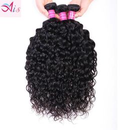 3 paquets Extensions de cheveux des vagues d'eau non traitées 1030 pouces Natural 1B Couleur Human Hair Bundles49006401185468