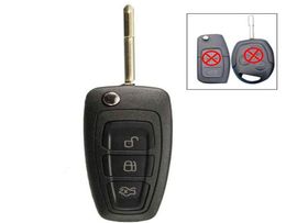 3 knoppen auto flip externe sleutel fob met chip 4d60 voor Ford Focus Mk1 Mondeo TransitConnect 433MHZ24046345095476