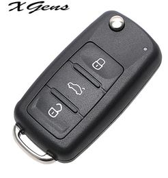 3 boutons car clés de voiture coque à distance Flip pour BeetlecaddyeosgolfJettapoloscirocotiguantouranup pour VW Blank Keys Cover Case4505548
