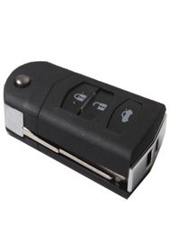 3 boutons Flip Pliage FOB Key Shell Remplacement du coque à distance de la clé Remote pour la voiture Mazda 3 5 672740414800938