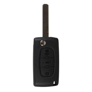 Carcasa de llave plegable de 3 botones, funda de mando a distancia para CITROEN C3 C4 C5 C6, alarma de presión de neumáticos, estilo de coche 299J