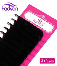 3 Cas Extensions de cils super longs 1525 mm faux vison individuel faux cils extensions fournisseur de cils 5950105