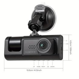 3-kanaals auto DVR HD 1080P 3-lens binnen voertuig dash camphree Way camera DVRS Recorder Video Registrator Dashcam Camcorder