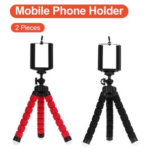 3 col Soporte de trípode flexible para teléfono celular Cámara de coche Universal Mini soporte de esponja de pulpo Soporte Selfie Monopod Mount con clip por dhl