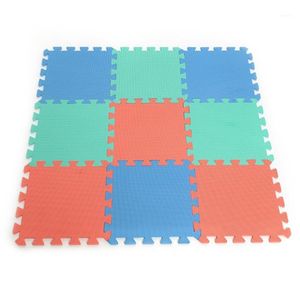 3 colores 9 Uds 28 5 28 5 0 7CM EVA espuma suave entrelazada ejercicio gimnasio suelo juego alfombra protectora azulejo suelo Carpet1226R