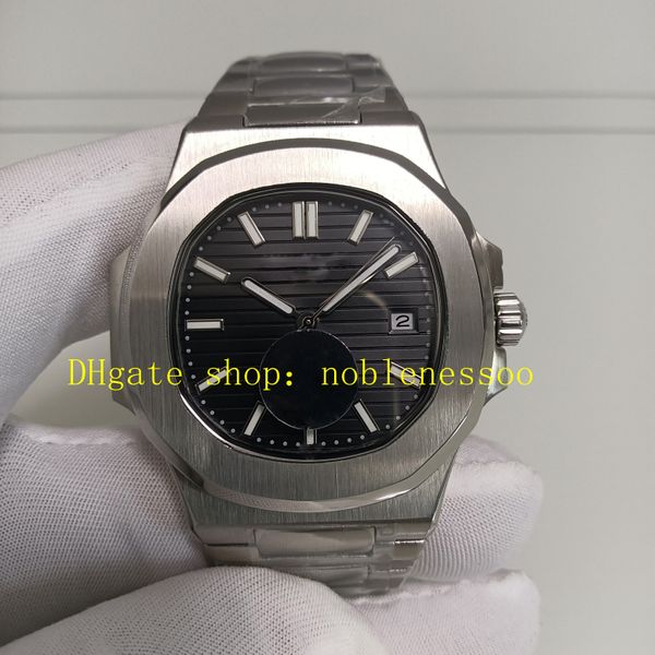 5 Estilo Super Automatic Watch Mens 40 mm Classic Black Dial Straceted de acero inoxidable Pulsera transparente de pulsera ASIA ASIA CAL.324 MOVIMIENTO Relojes mecánicos casuales