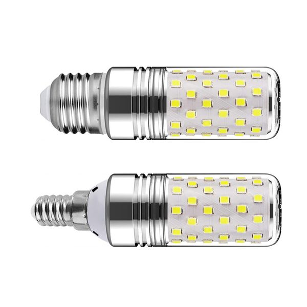 Ampoules de maïs à intensité variable 3 couleurs E27 E26 B22 E14 12W 16W SMD2835 Ampoule LED Bougie 110V 220V 230V Économisez de l'énergie Blanc chaud et froid Lampe à maïs usastar