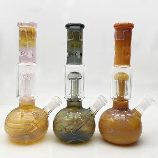 Bang en verre d'huile bon marché en gros de 3 couleurs de haute qualité pour adulte à la maison avec bol et banger à quartz gratuitement
