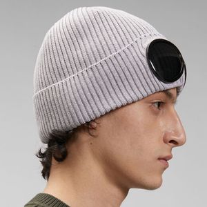 Gorro de punto de 3 colores para hombre, gafas, gorra con letras, gafas, doble lente, sombrero para deportes al aire libre