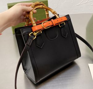 3 couleurs New Diana bambou sac à main marque designer fourre-tout sac de messager forme carrée sacs à main sacs taille 21*19 cm