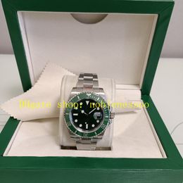 3 kleur super met boxpapers bekijk authentieke foto voor heren 40 mm 116610 groene wijzerplaat keramische ring 904L stalen armband ew cal.3135 Beweging EWF Sport Watches