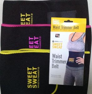 3 colores 3 tamaños Sweet Sweat Premium Waist Trimmer Cinturón unisex Slimmer Ejercicio Cintura Wrap opp bag