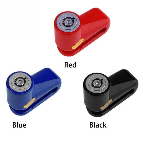 3 colores Bloqueo antirrobo Bicicleta Bloqueo Disco disco Bloqueo del rotor del rotor para la bicicleta de scooter motocicleta safetylock mtb cicatrones