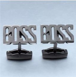 3 kleuren Boss Car Merk Cufflinks For Men Gun Metal Metal Cuff Links Button Hoogwaardige man Sieraden Accessoires3934127