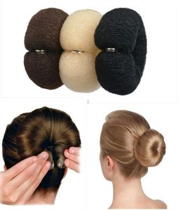 3 kleuren Mode Knot Maker Donut Magic Foam Spons Gemakkelijk Grote Ring Hairl Styling Tools Polyester Kapsel Pruiken Accessoires For1351218