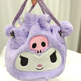 3 couleurs Fashion Fashion Fuzzy Big Ear Cartoon Handbag Girl Lolita Casual Princess Accessories Multi Design Hands sacs