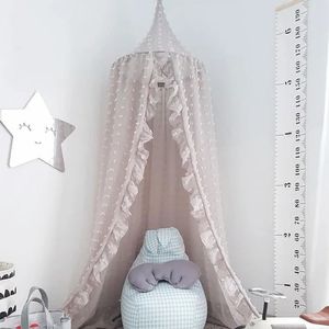 3 kleuren hangende kinderen baby beddengoed koepel bed luifel katoen muggen mug bedcover gordijn voor het lezen spelen thuisdecor 240407